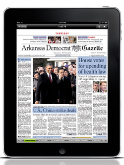 app newspaperdirect arkansas produces super inpublishing democrat gazette