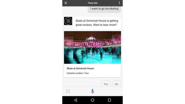 Time Out launches conversational app on the Google Assistant