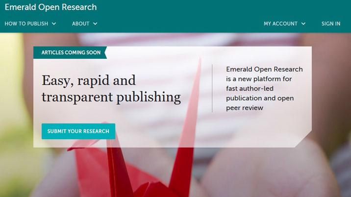 Emerald launches new open access platform