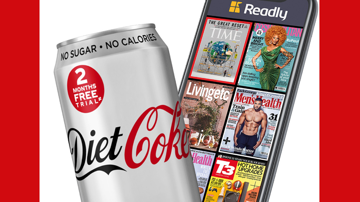 Diet Coke teams up with Readly for subs offer