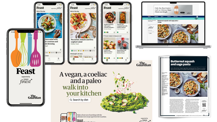 Tesco Finest launch partner for Feast app