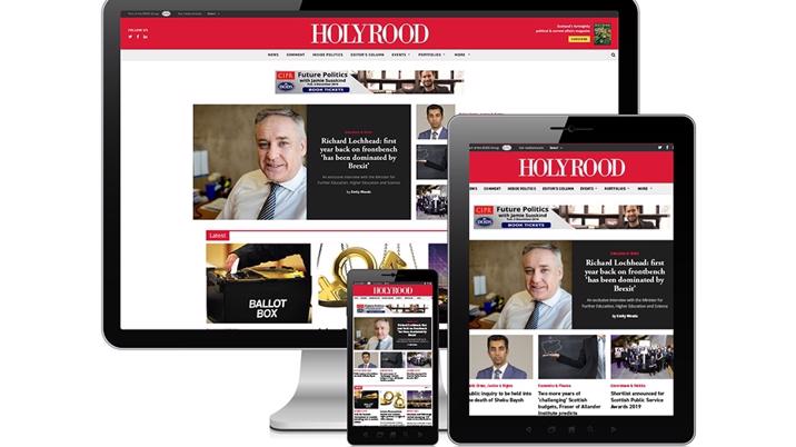 News site re-launched for Holyrood Magazine