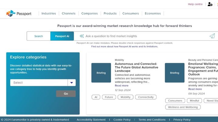 Euromonitor International launches Passport AI