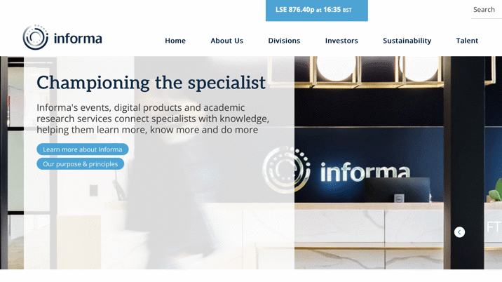 Informa announces half-year results