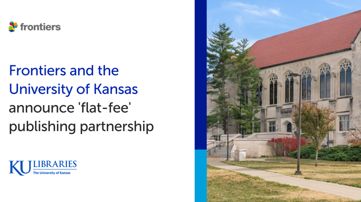 Frontiers and the University of Kansas announce 'flat-fee' publishing partnership