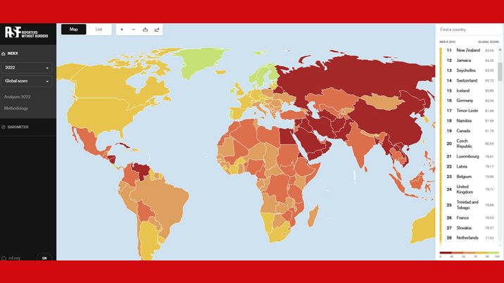 InPublishing RSF s 2022 World Press Freedom Index A New Era Of 