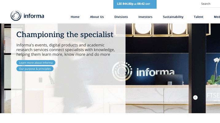 Informa issues ten-month trading update