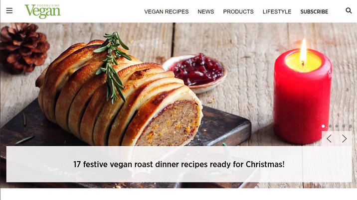 Vegan Food & Living launches new website