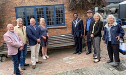 Sir Ray and Lady Tindle bench unveiled