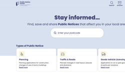 Public Notice Portal launches new consultation and archive services