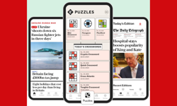 Puzzles section launches in The Telegraph App