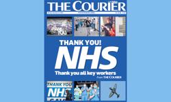 The Courier pays tribute to NHS and key workers in full paper wrap